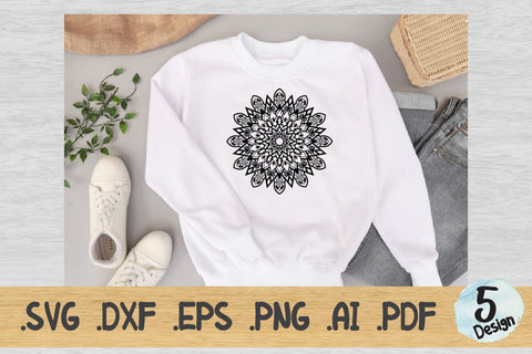 Mandala SVG Collection, Cut File Mandala design dxf SVG artnoy 