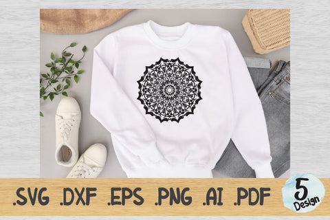 Mandala SVG Collection, Cut File Mandala design dxf SVG artnoy 