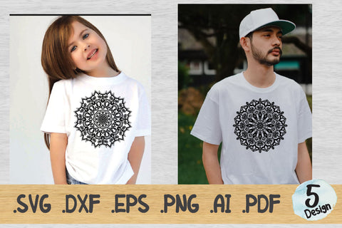 Mandala SVG Collection, Cut File Mandala design dxf SVG artnoy 