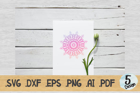 Mandala SVG Collection, Cut File Mandala design dxf SVG artnoy 