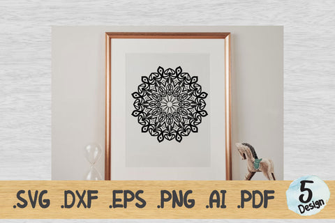 Mandala SVG Collection, Cut File Mandala design dxf SVG artnoy 