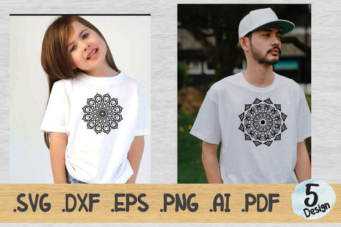 Mandala SVG Collection, Cut File Mandala design dxf SVG artnoy 