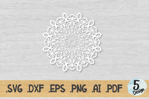 Mandala SVG Collection, Cut File Mandala design dxf SVG artnoy 