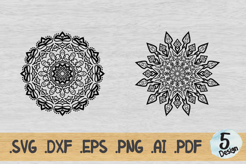 Mandala SVG Collection, Cut File Mandala design dxf SVG artnoy 