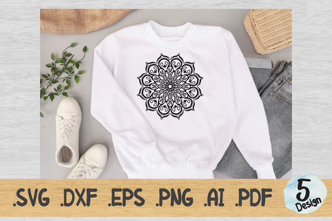 Mandala SVG Collection, Cut File Mandala design dxf SVG artnoy 
