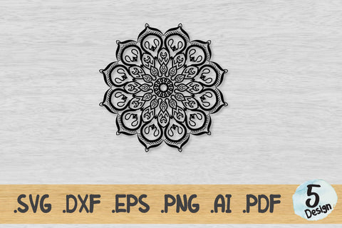 Mandala SVG Collection, Cut File Mandala design dxf SVG artnoy 