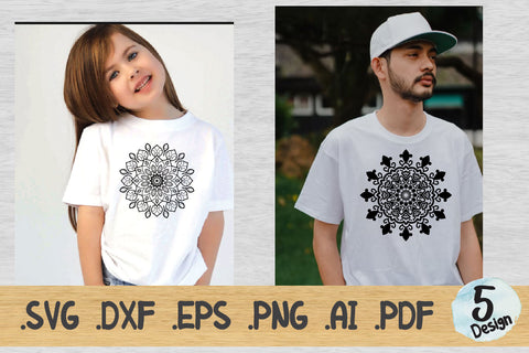 Mandala SVG Collection, Cut File Mandala design dxf SVG artnoy 