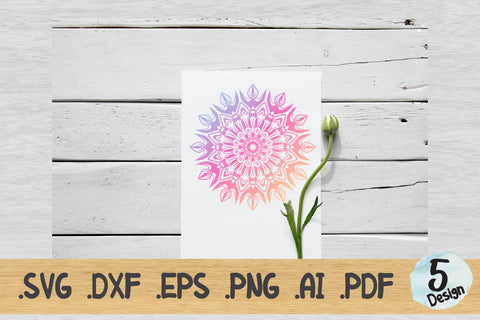 Mandala SVG Collection, Cut File Mandala design dxf SVG artnoy 