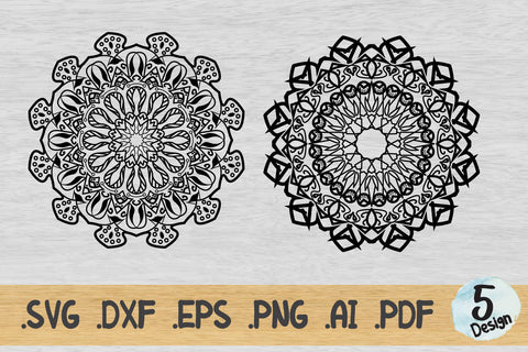 Mandala SVG Collection, Cut File Mandala design dxf SVG artnoy 