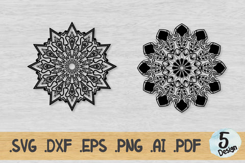 Mandala SVG Collection, Cut File Mandala design dxf SVG artnoy 