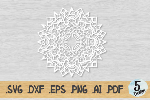 Mandala SVG Collection, Cut File Mandala design dxf SVG artnoy 