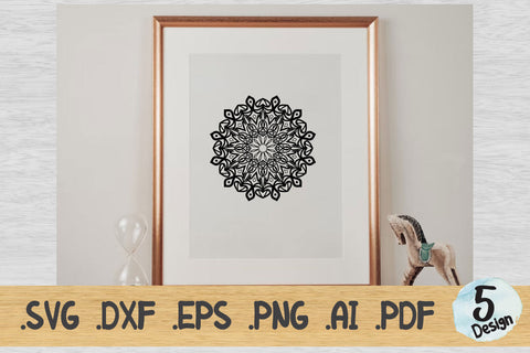 Mandala SVG Collection, Cut File Mandala design dxf SVG artnoy 