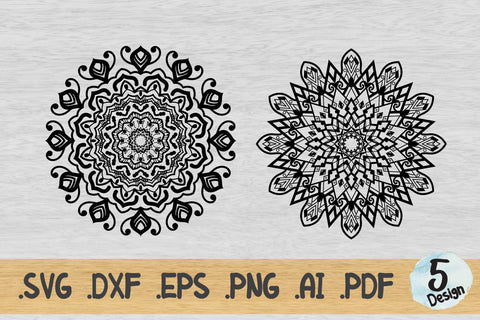 Mandala SVG Collection, Cut File Mandala design dxf SVG artnoy 