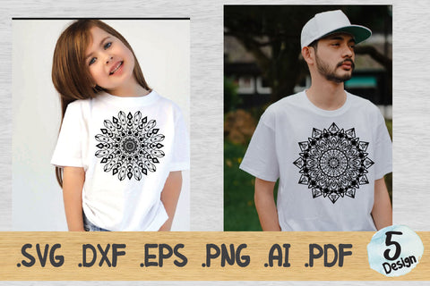 Mandala SVG Collection, Cut File Mandala design dxf SVG artnoy 