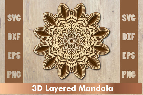 Mandala SVG, Cut File Mandala design dxf SVG artnoy 