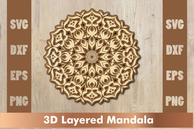 Mandala SVG, Cut File Mandala design dxf SVG artnoy 
