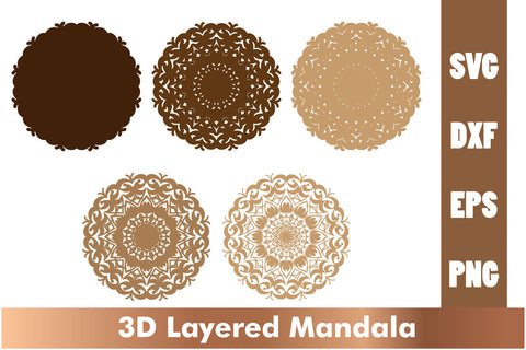 Mandala SVG, Cut File Mandala design dxf SVG artnoy 