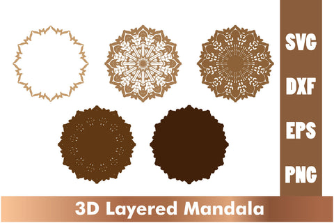 Mandala SVG, Cut File Mandala design dxf SVG artnoy 