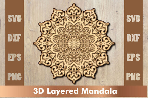 Mandala SVG, Cut File Mandala design dxf SVG artnoy 