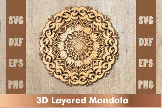 Mandala SVG, Cut File Mandala design dxf SVG artnoy 