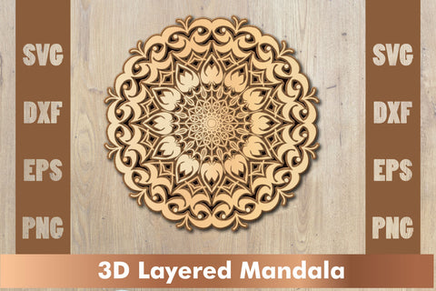 Mandala SVG, Cut File Mandala design dxf SVG artnoy 