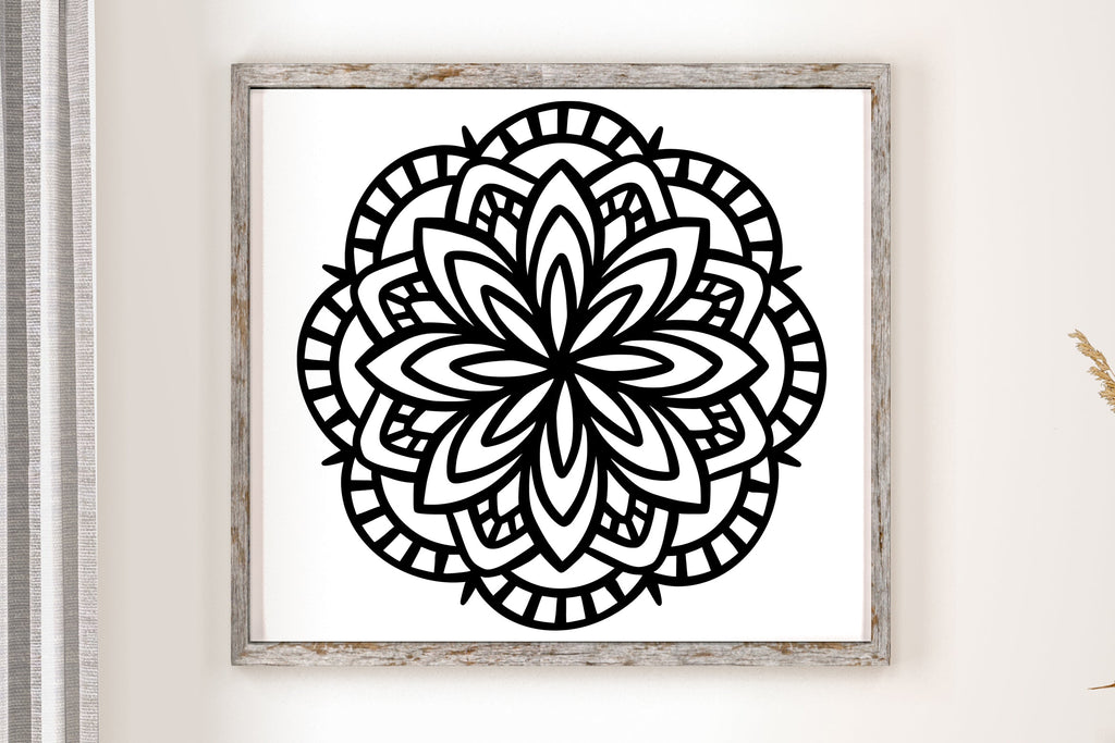 Mandala SVG Cut File - So Fontsy