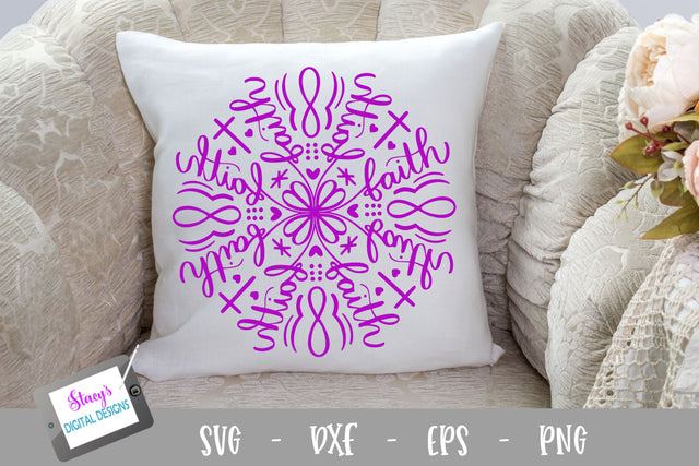 Mandala SVG - Faith Mandala SVG Design SVG Stacy's Digital Designs 
