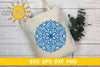 Mandala SVG | Layered Mandala with hearts cut file 5 layers 3D Paper CutsunSVG 