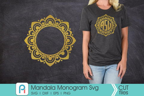 Mandala Svg, Mandala Monogram Svg, Mandala Frame Svg SVG Pinoyart Kreatib 