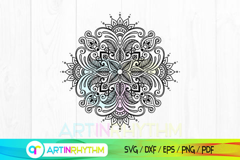 Mandala Svg, Mandala Svg Cut Files, Mandala Zentangle Svg, Mandala Svg Design SVG Artinrhythm shop 