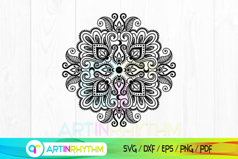 Mandala Svg, Mandala Svg Cut Files, Mandala Zentangle Svg, Mandala Svg Design SVG Artinrhythm shop 