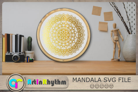 Mandala SVG, Mandala SVG File, Mandala Clipart, Mandala Vector SVG Artinrhythm shop 