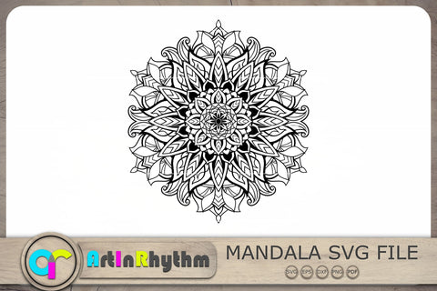 Mandala SVG, Mandala SVG File, Zentangle SVG, Mandala Clipart SVG Artinrhythm shop 