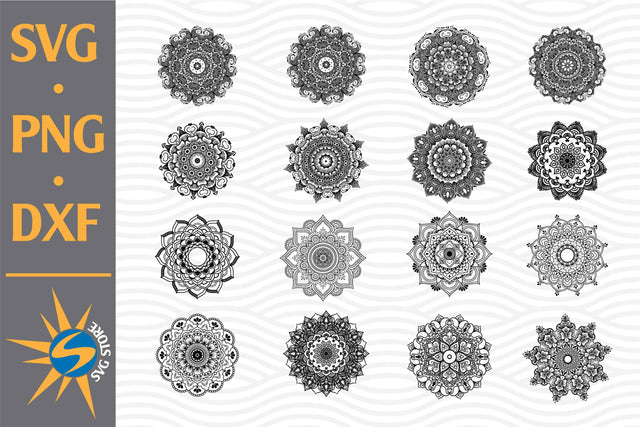 Mandala SVG, PNG, DXF Digital Files Include SVG SVGStoreShop 