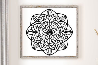 Mandala SVG Stencil File SVG Ikonart Design Shop 