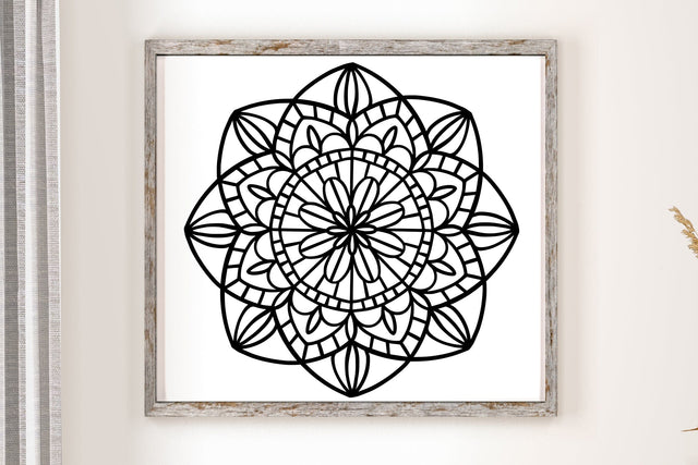 Mandala SVG Stencil File SVG Ikonart Design Shop 