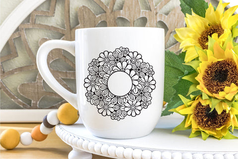 Mandala SVG, Valentines Day SVG, Flower Mandala SVG. SVG Elinorka 