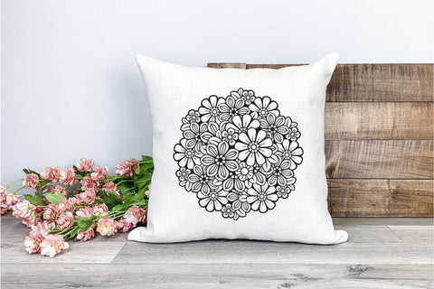 Mandala SVG, Valentines Day SVG, Flower Mandala SVG. SVG Elinorka 