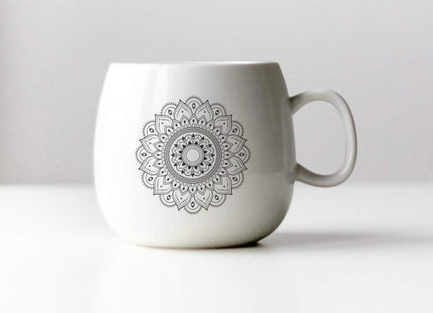 Mandala svg, zentangle svg, mandala monogram svg, mandala decal, flower svg, floral svg, yoga svg SVG CutLeafSvg 