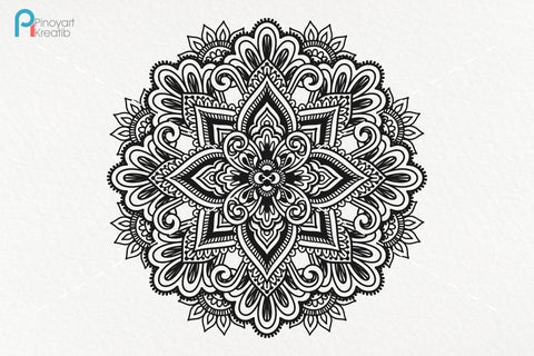 Mandala Svg, Zentangle Svg, Mandala Sunflower Svg, Mandala SVG Pinoyart Kreatib 