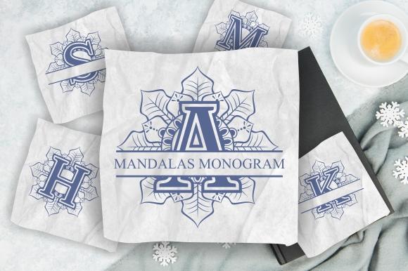 Mandalas Monogram Font eknojistudio99 