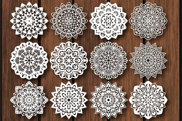 Mandalas Templates For Paper, Vinyl, Laser Cutting SVG Yuliya 