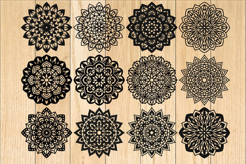 Mandalas Templates For Paper, Vinyl, Laser Cutting SVG Yuliya 