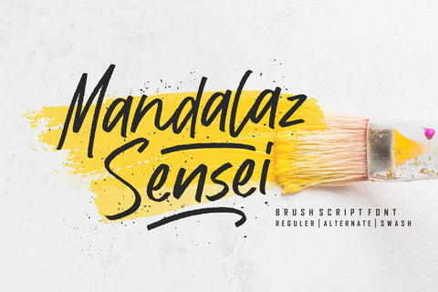 Mandalaz Sensei - Two Styles Font Allouse.Studio 