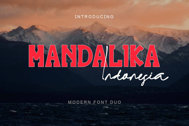 Mandalika Indonesia Font Prasetya Letter 