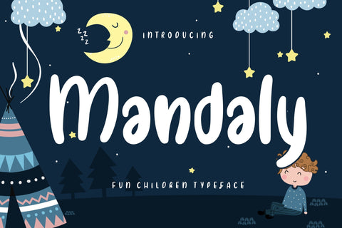 Mandaly Fun Children Typeface Font Creatype Studio 