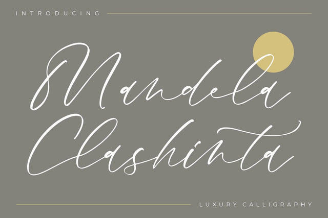 Mandela Clashinta - Luxury Calligraphy Font Storytype Studio 