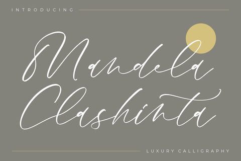 Mandela Clashinta - Luxury Calligraphy Font Storytype Studio 