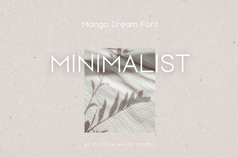 Mango Dream Font Cotton White Studio 