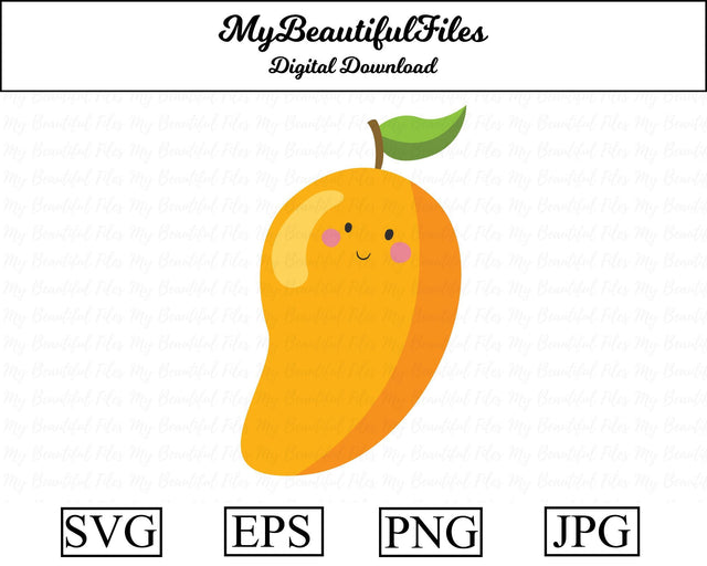 mango - fruit SVG MyBeautifulFiles 